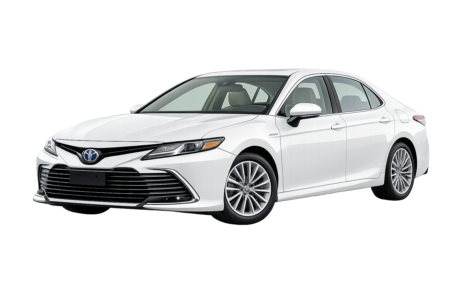 Toyota Camry Hybrid (Crystal White)